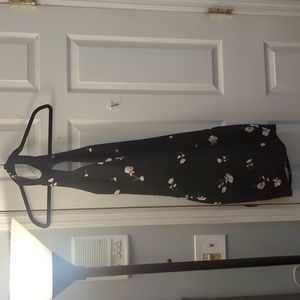 Black floral dress
